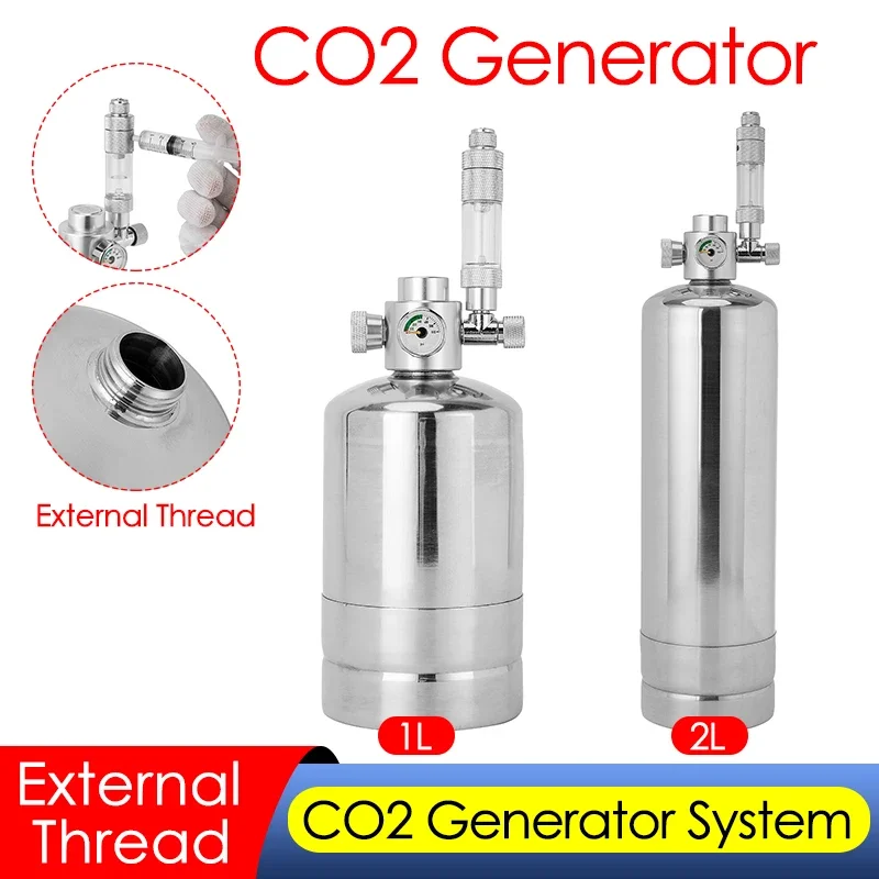 Planted Aquarium Tank Kit - 1L/2L akwarium zestaw generatora CO2 akwarium