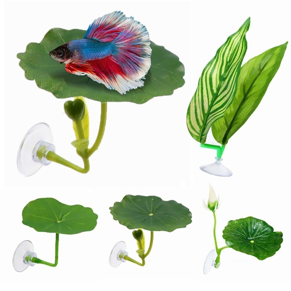 Aquarium Plant Seeds - Plastikowe liście lotosu dla ryb betta