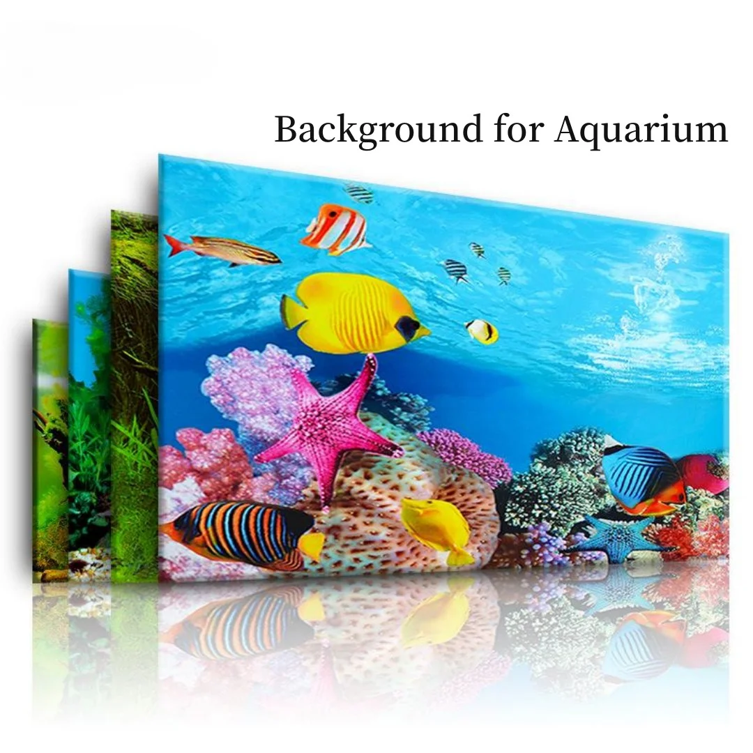 Aquarium Plant Seeds - Tło Akwarium 3D Naklejka Plakat Dekoracja