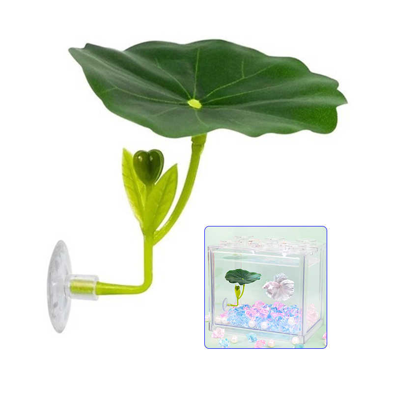 Planted Aquarium Betta - 1 szt. Zielony liść-hamak dla ryb
