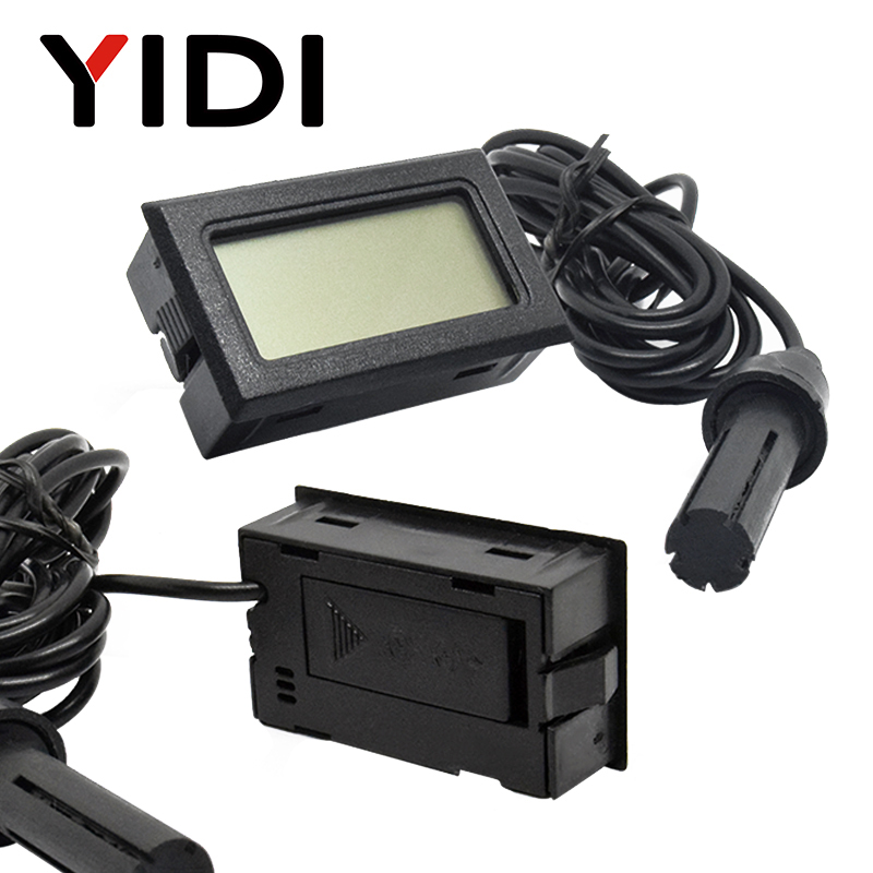 Planted Aquarium Temperature - Cyfrowy Mini Termometr Higrometr LCD z