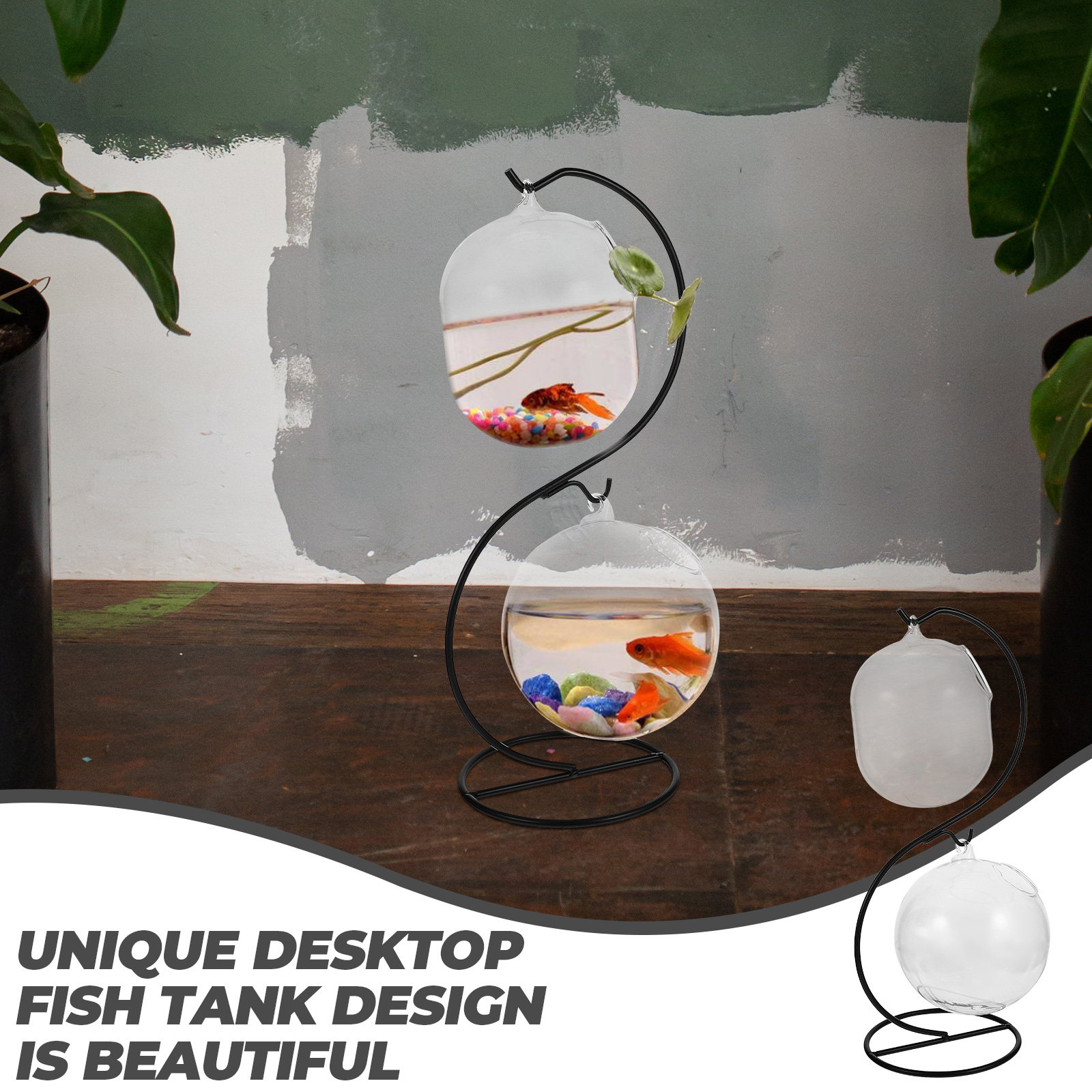 Aquarium Planted Tank - 1 zestaw przezroczystego szklanego akwarium na